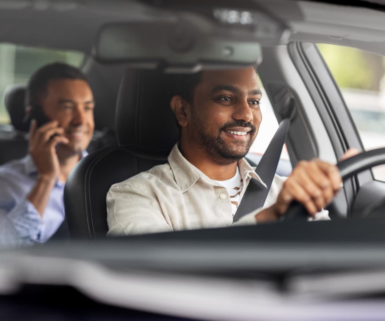 Professional driver providing excellent service